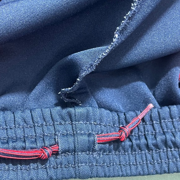 Nike Shorts Mens XL Blue Red Drawstring Pull On Athleisure Swoosh Activewear‎ - Picture 3 of 10